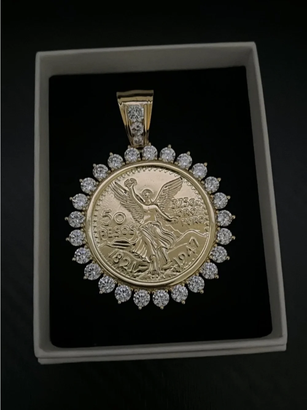 14k gold plated centenario coin